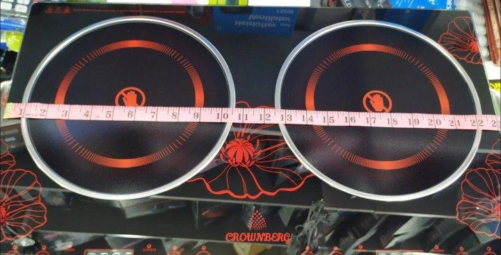 Электрическая плита Crownberg CB-1327 настольная инфракрасная на 2 конфорки по 2000 Вт, фото №5