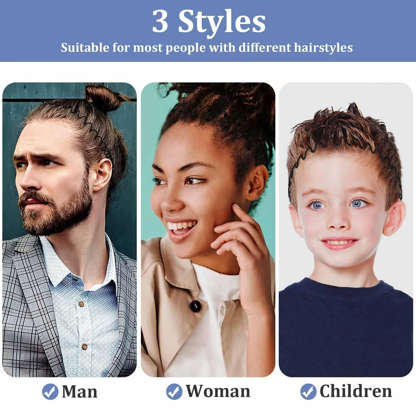 Обруч Kavya Металевий Набір 6 штук, фото №6