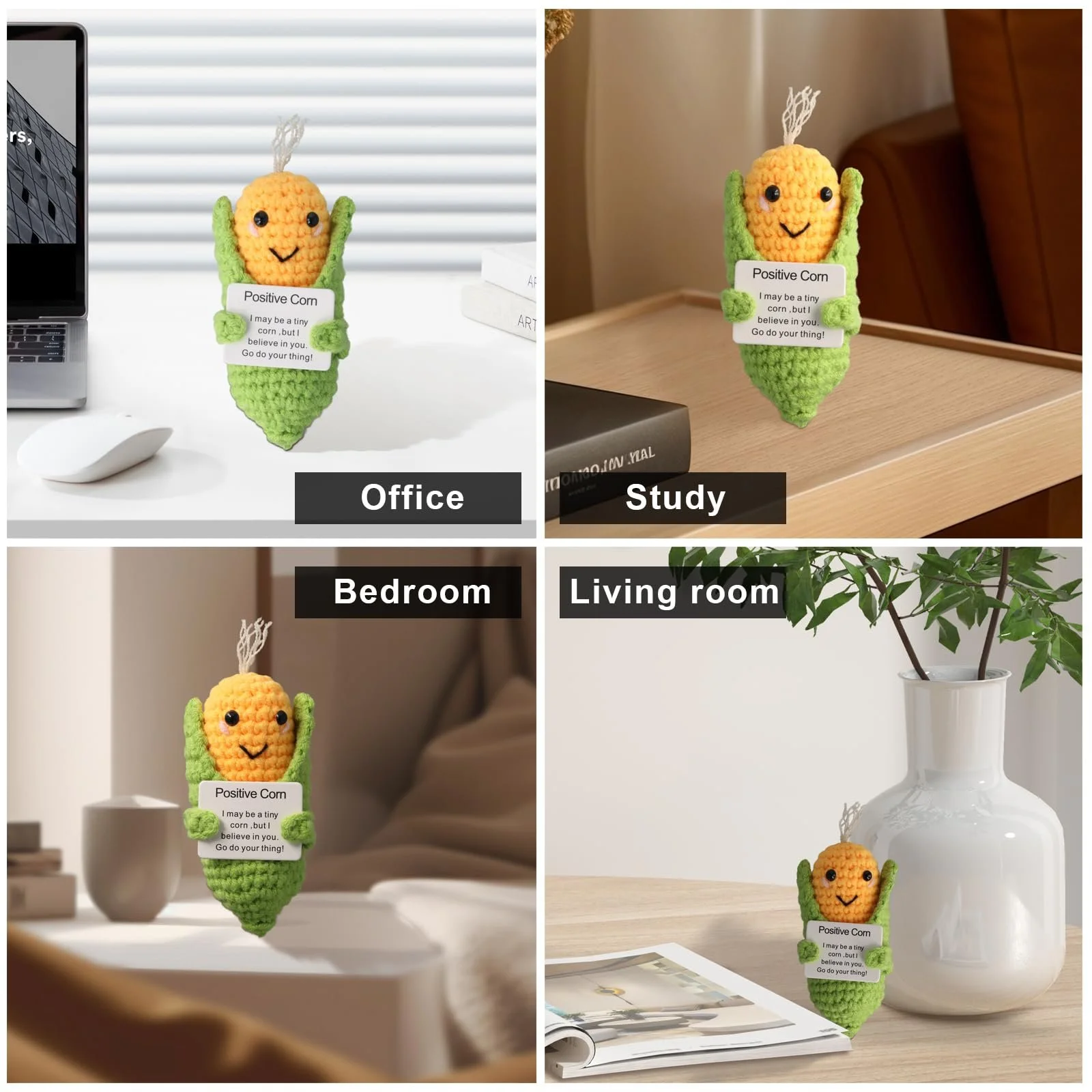 Іграшка NQEUEPN Mini Positive Corn 12,5 см жовтий, фото №6 Іграшка NQEUEPN Mini Positive Corn 12,5 см жовтий, фото №6