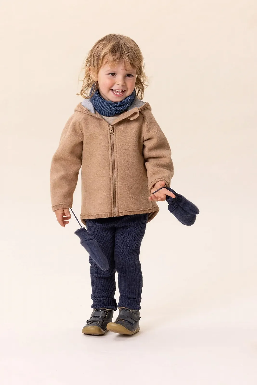 Куртка Прогулянкова Disana Zipp дитяча 100% органічна мериносова вовна дихаюча та тепла унісекс, фото №1