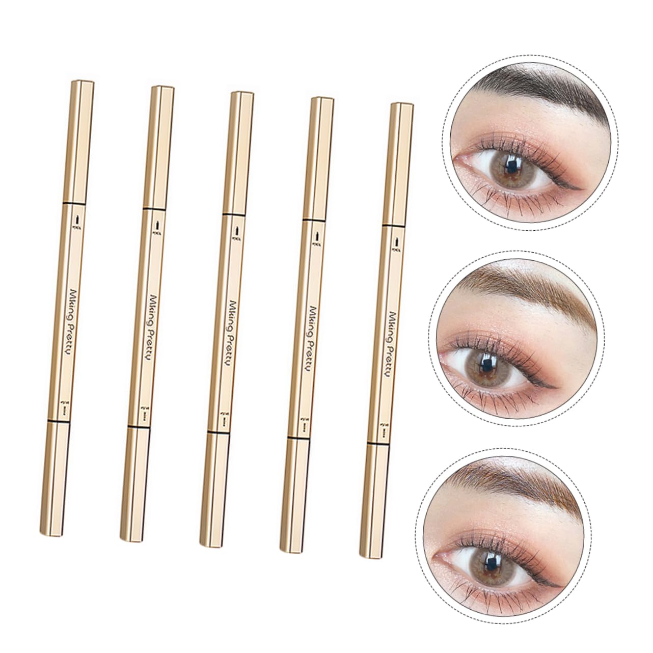 Карандаш MERRYHAPY 5St двусторонний для бровей Водостойкий с кисточкой, фото №4 Карандаш MERRYHAPY 5St двусторонний для бровей Водостойкий с кисточкой, фото №4