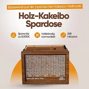 Скарбничка XXL Kakeibo з ціллю Дерев'яна MDF багаторазова ціна на synthetic.ua - Фото 1 Скарбничка XXL Kakeibo з ціллю Дерев'яна MDF багаторазова synthetic.ua - Фото 1