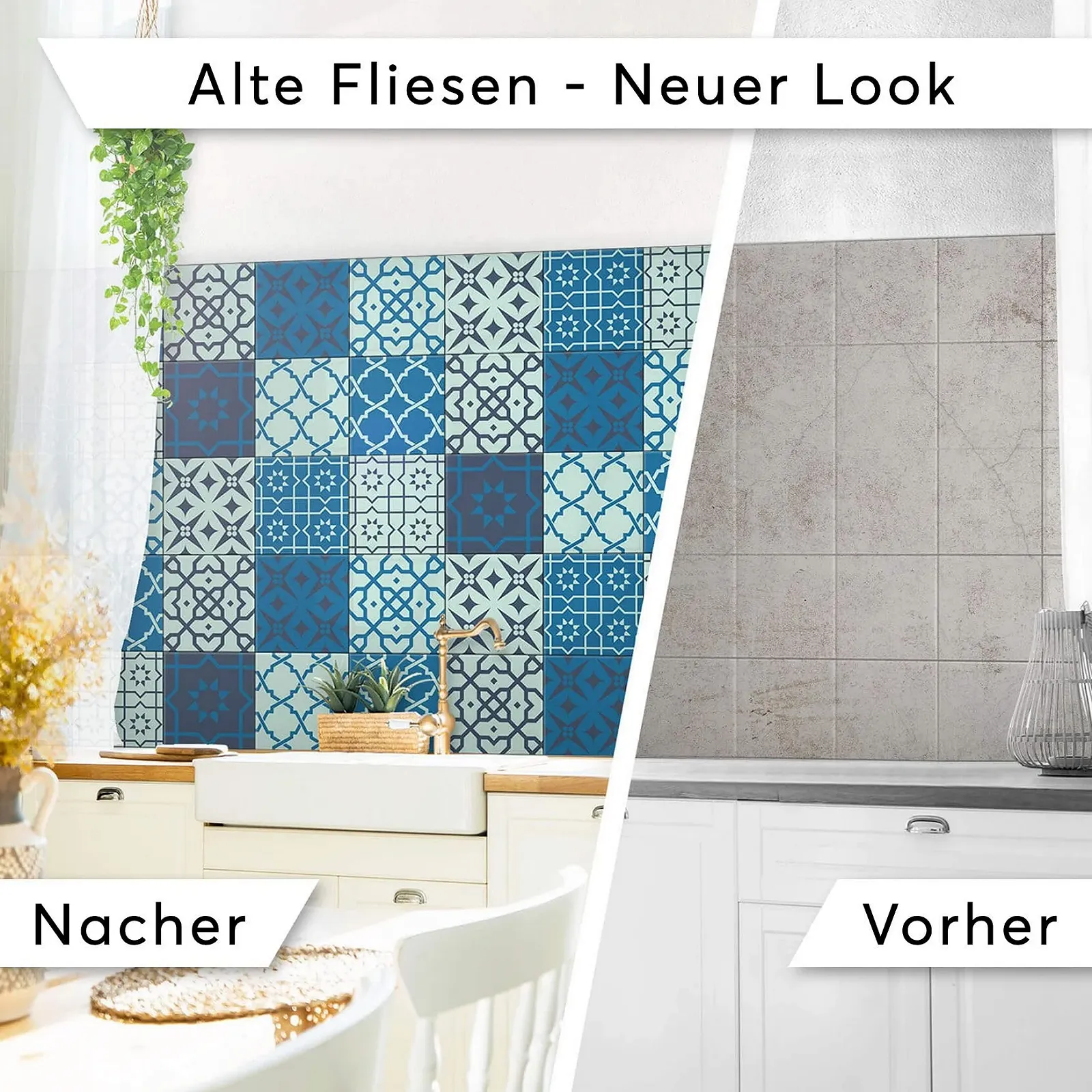 Наклейки для плитки Decorative Sticker Foil Design Ornaments Набір 9 шт. 15 x 15 см, фото №3