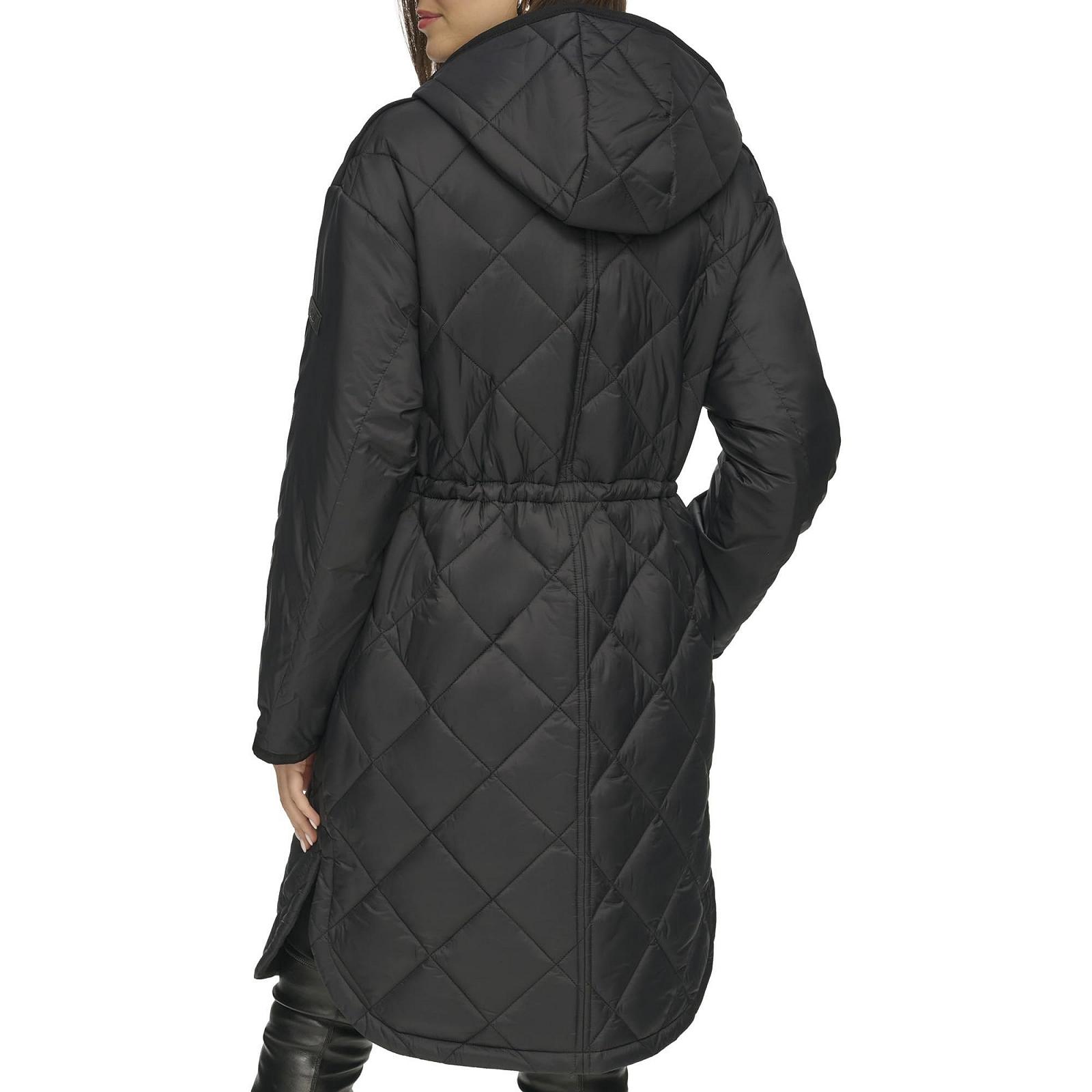 Жіноче пальто DKNY стьобане на ґудзиках довге, фото №4 Жіноче пальто DKNY стьобане на ґудзиках довге, фото №4