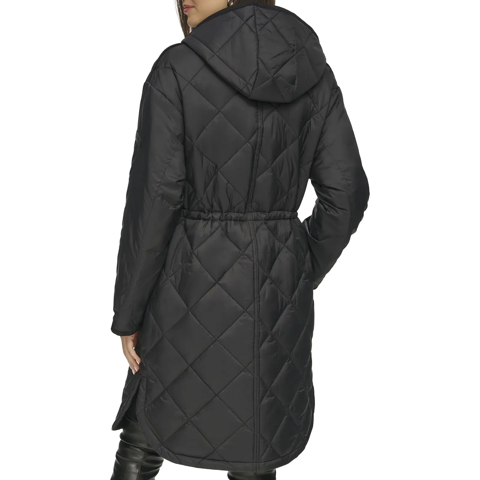 Женское пальто DKNY стеганое на пуговицах длинное, фото №4 Женское пальто DKNY стеганое на пуговицах длинное, фото №4