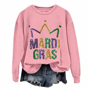 Женские Толстовки с капюшоном Mardi Женская Толстовка с буквами, Круглый вырез, Длинный рукав - Фото 1