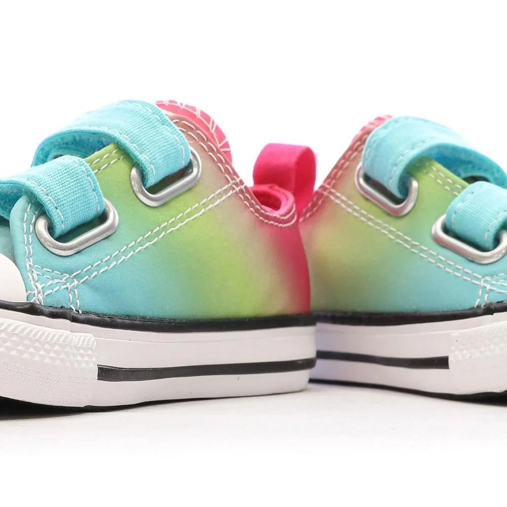 Кроссовки Converse All Star Easy для девочек Голубой/Зеленый/Розовый, фото №7