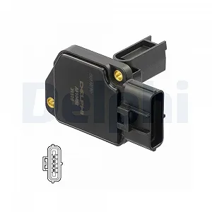 Купити Датчик масової витрати повітря DELPHI AF10492-12B1 для FORD - Фото 1 Датчик масової витрати повітря DELPHI AF10492-12B1 для FORD - Фото 1