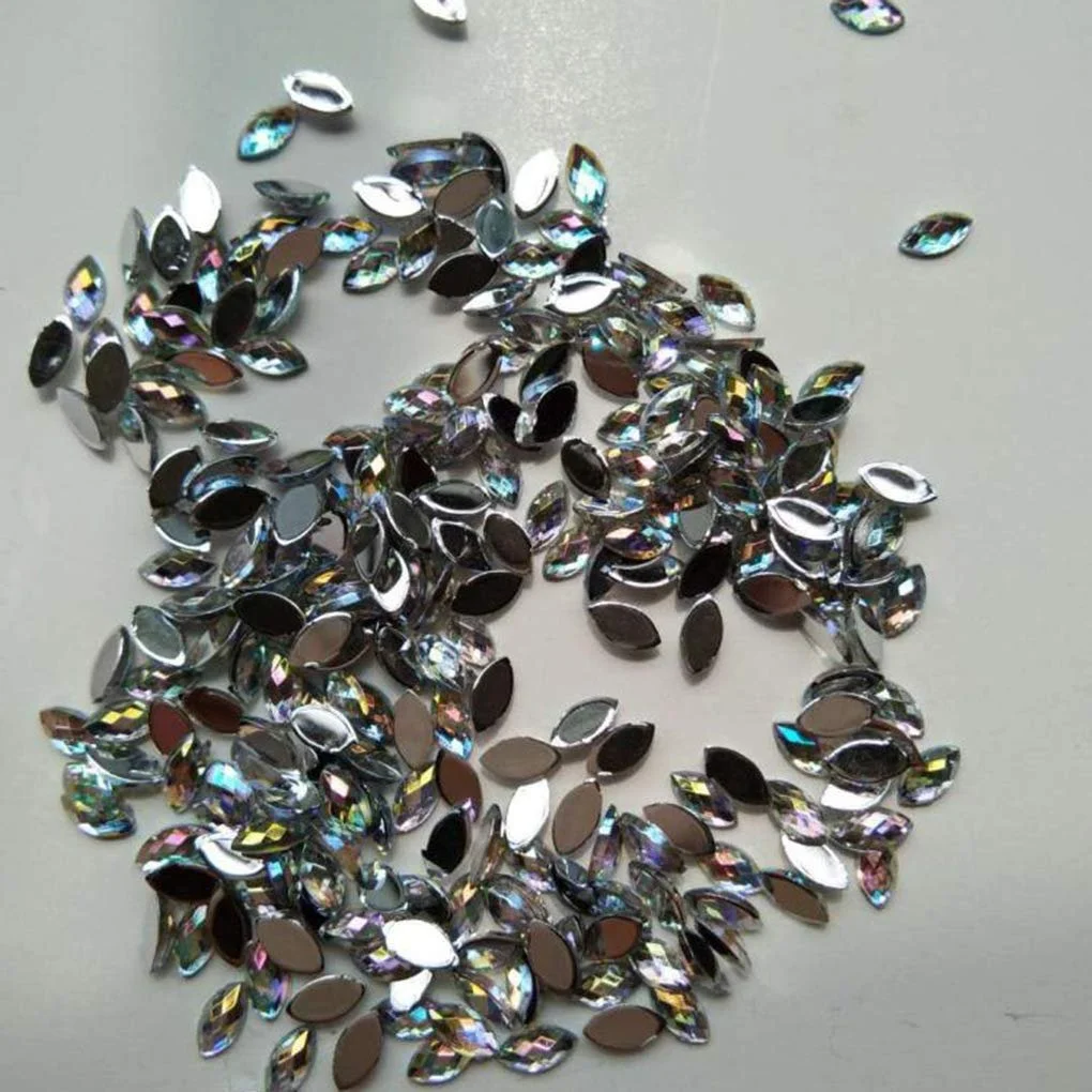 Колесо для декору нігтів Crystal, змішані розміри, блискучі намистини, фото №2