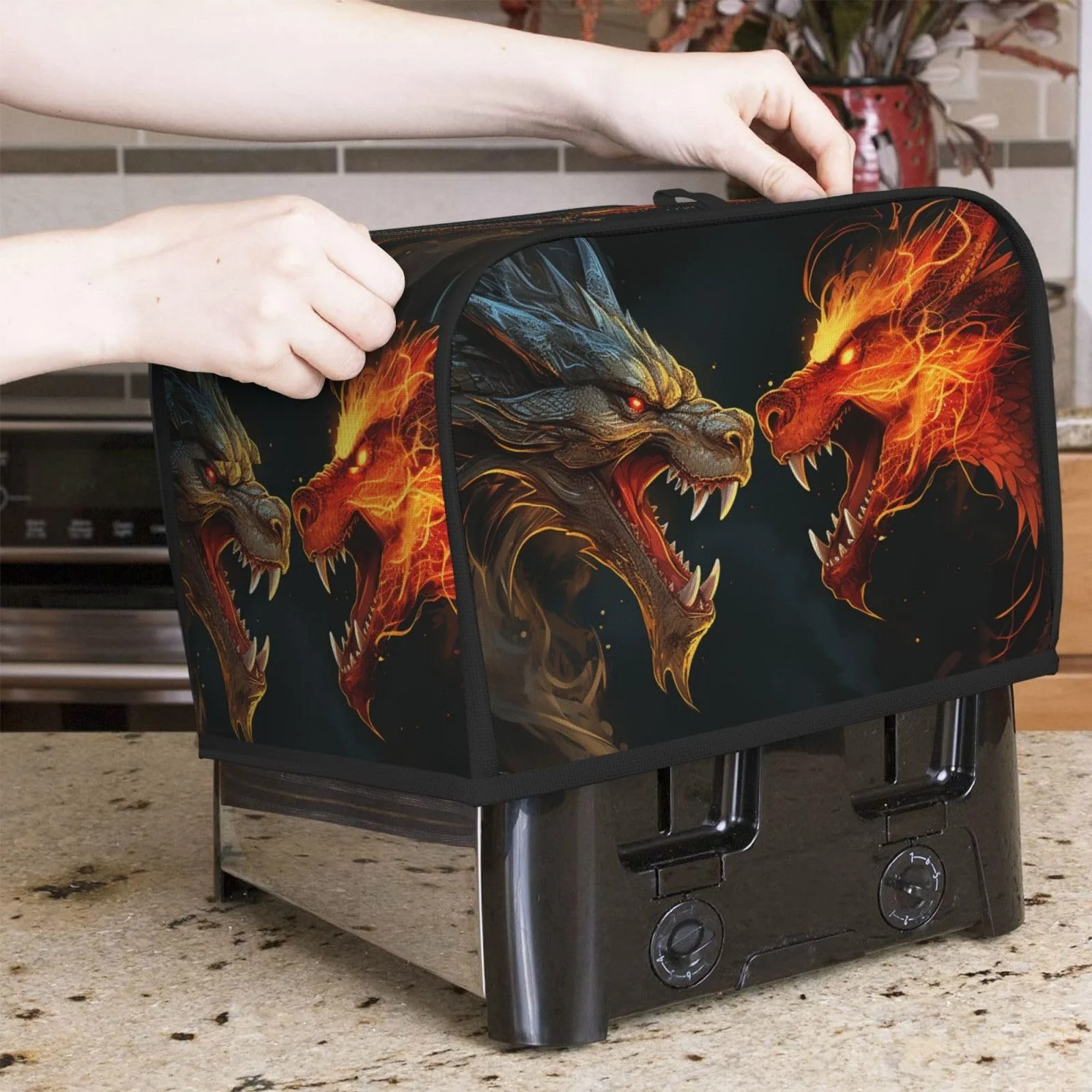 Чохол для тостера на 2 скибки Universal Dragons, фото №7 Чохол для тостера на 2 скибки Universal Dragons, фото №7