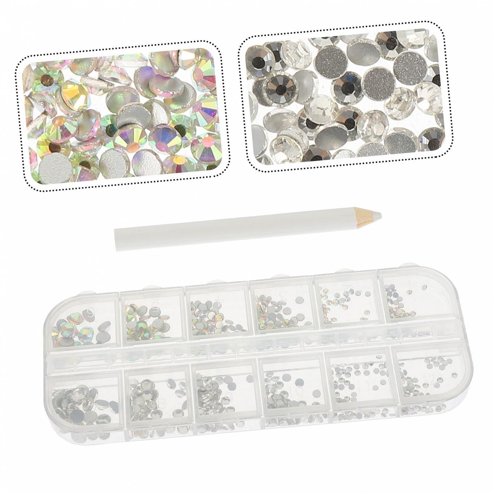 Стрази для нігтів PLAFOPE Flatback Змішаний колір, фото №4