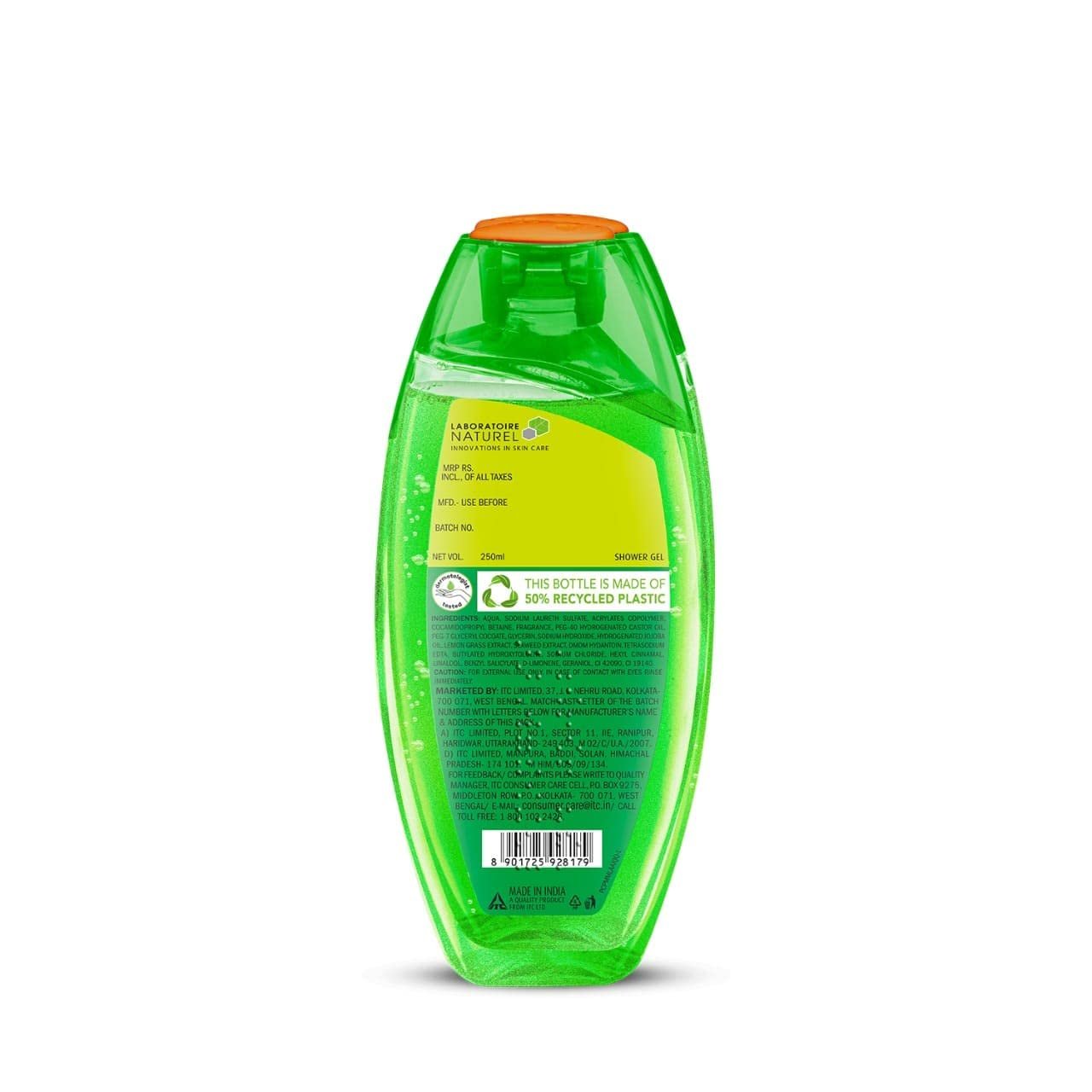 Гель для душу Fiama Lemongrass and Jojoba Gentle Peeling 250 мл, фото №7