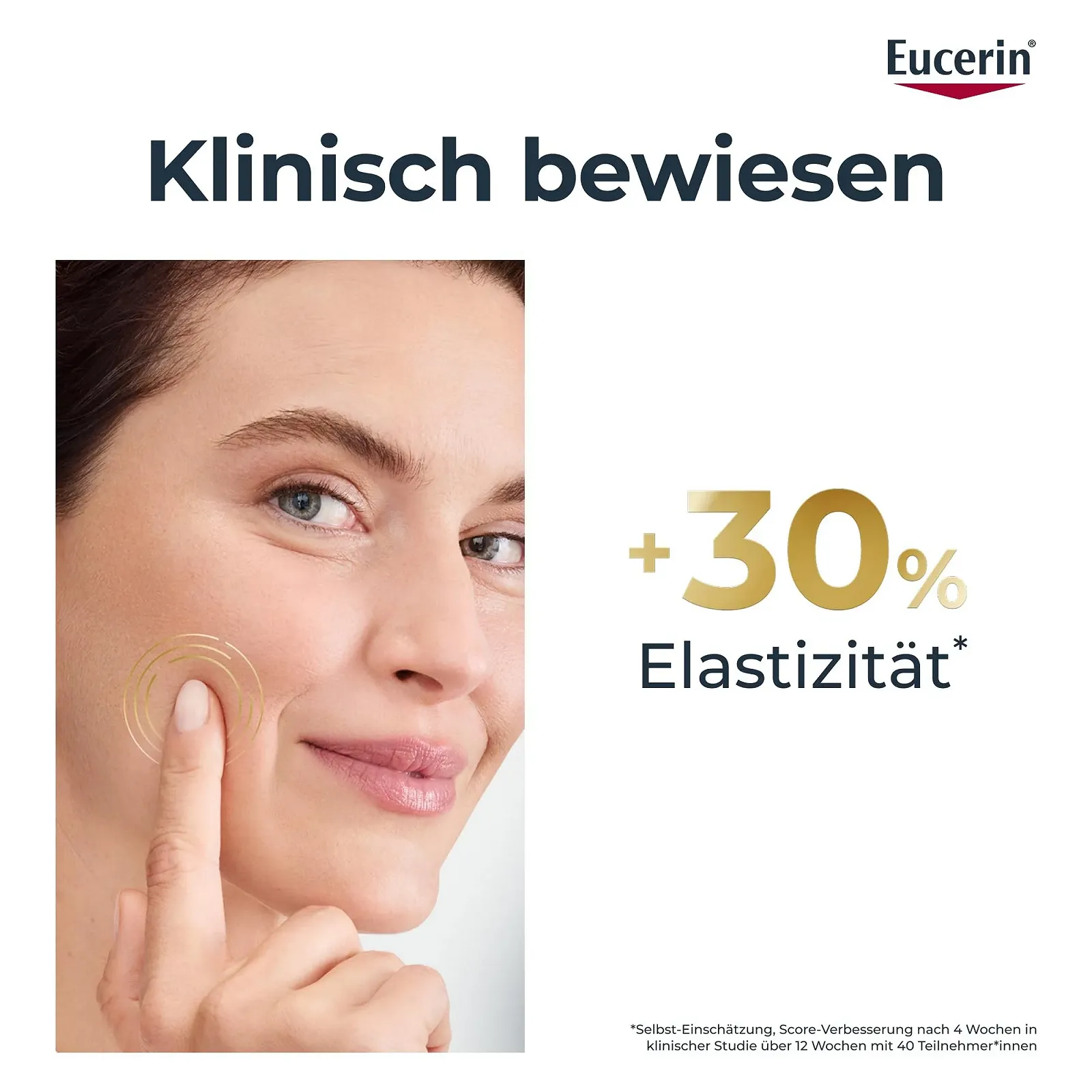Денний крем Eucerin Hyaluronic Filler + Elasticity SPF 30 Антивіковий проти зморшок з тіамідолом, колаген-еластиновим комплексом та гіалуроновою кислотою 50 мл, фото №3