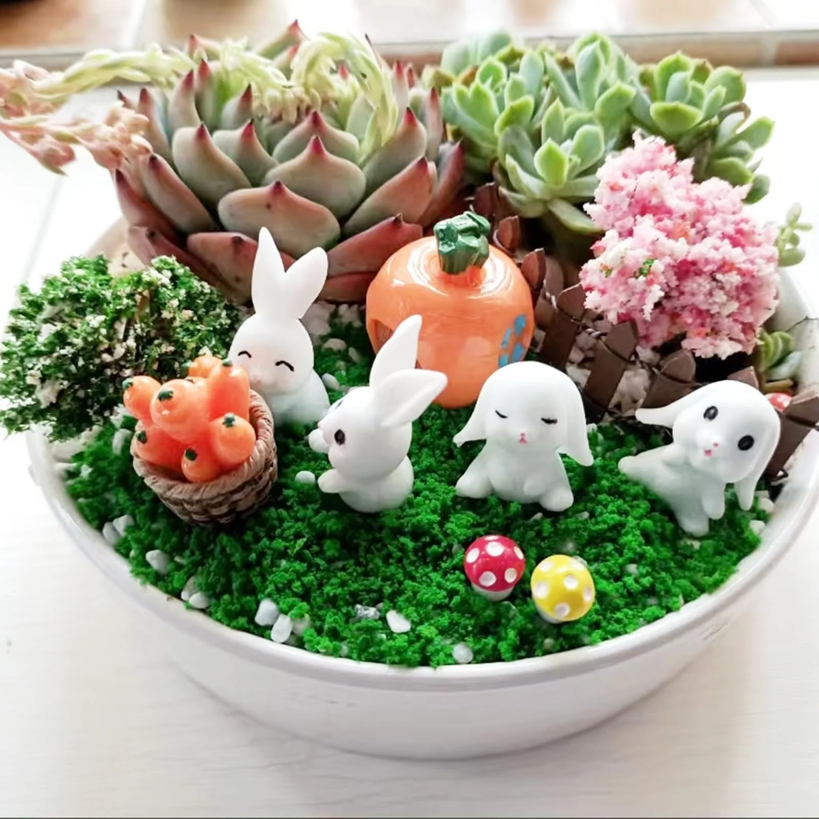 Миниатюры SJUIEO 40 Pieces Mini Resin Mushrooms Пластиковый Кукольный дом Декорация Ландшафт Аквариум Миниатюрная Игрушка 8 Цветов, фото №5 Миниатюры SJUIEO 40 Pieces Mini Resin Mushrooms Пластиковый Кукольный дом Декорация Ландшафт Аквариум Миниатюрная Игрушка 8 Цветов, фото №5