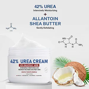 Крем для ног OUKEYA Urea Cream 42% with 2% Salicylic Acid увлажняющий и восстанавливающий synthetic.ua - Фото 1