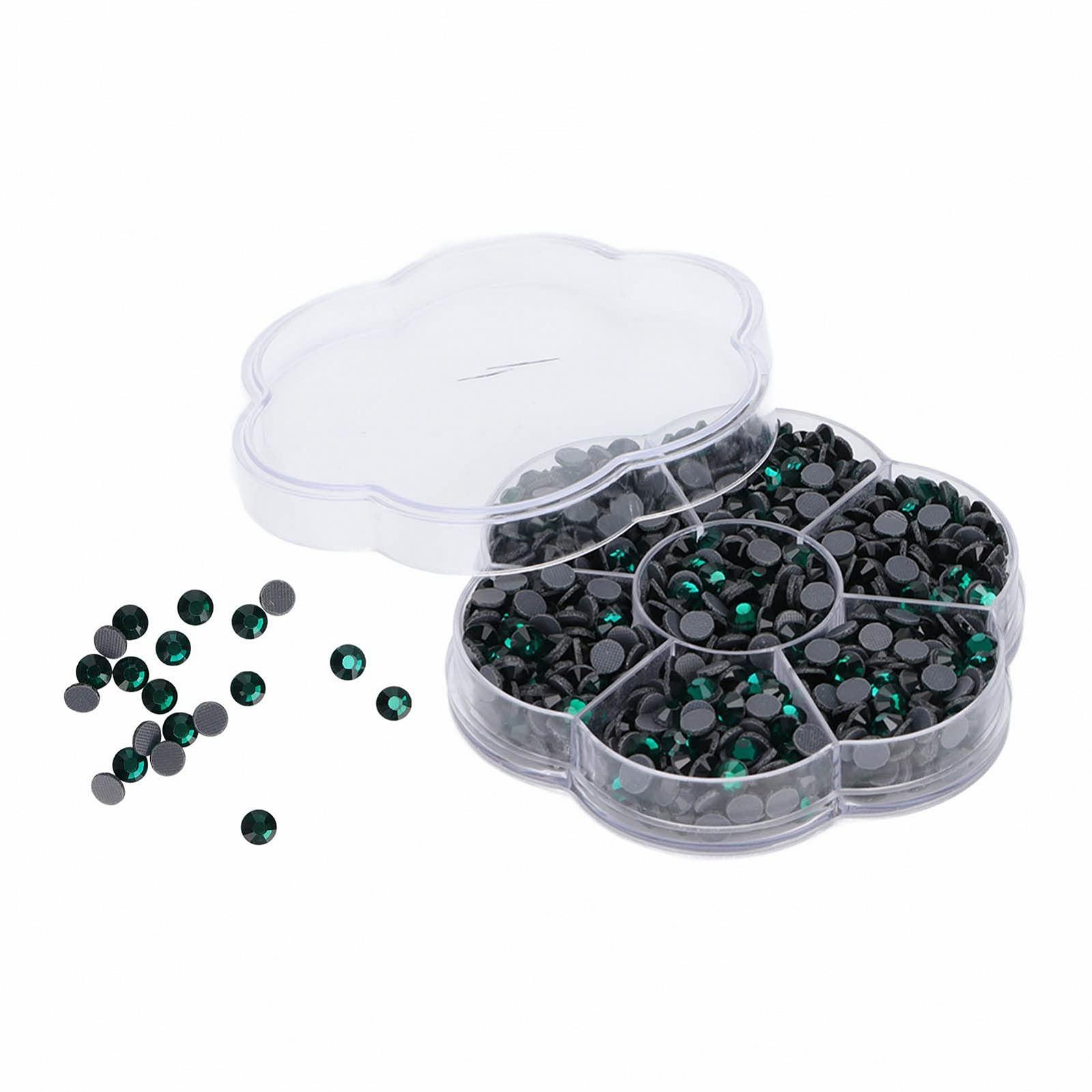 Стразы для ногтей Emoshayoga Стеклянные стразы 1000 шт Темно-зеленый, фото №4 Стразы для ногтей Emoshayoga Стеклянные стразы 1000 шт Темно-зеленый, фото №4