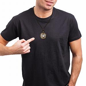 Карманные часы JewelryWe Analogue Quartz Retro Королевский флеш / Компас / Цветы / Колокол / Мотоцикл Цепной часы Бронзовые для мужчин synthetic.ua - Фото 1