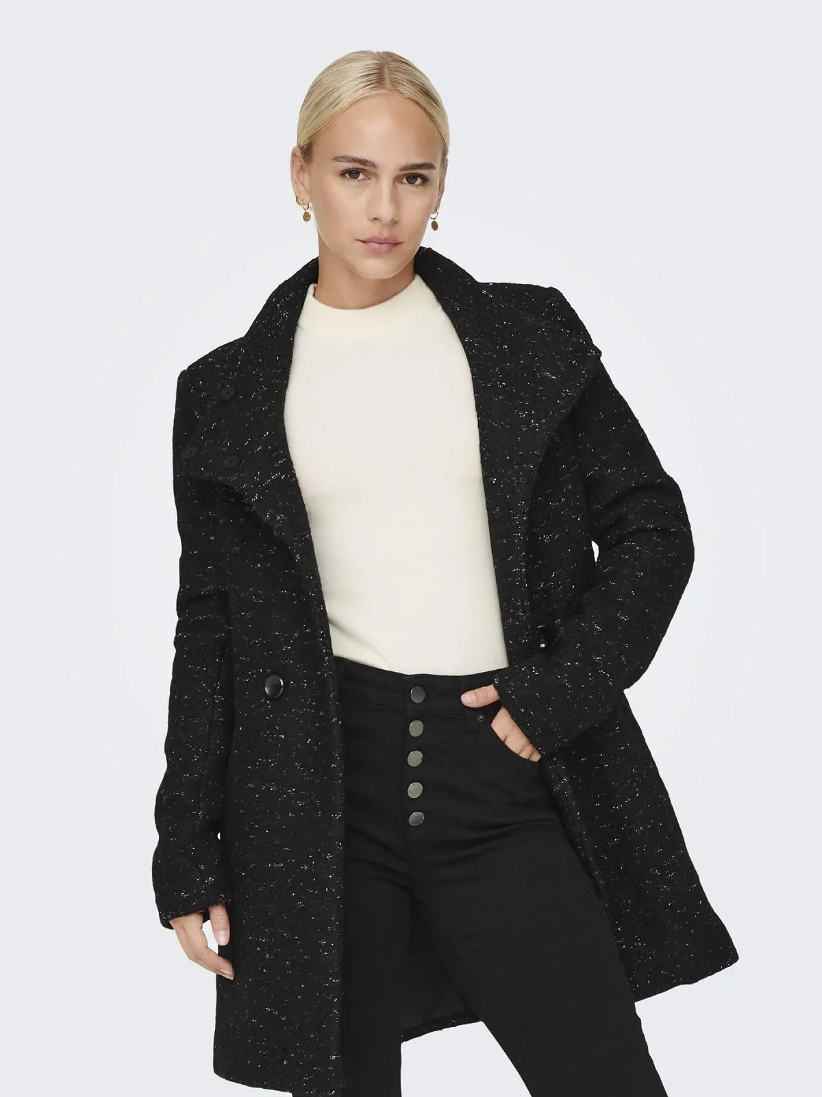 Пальто Only жіноче, вовна, фото №4