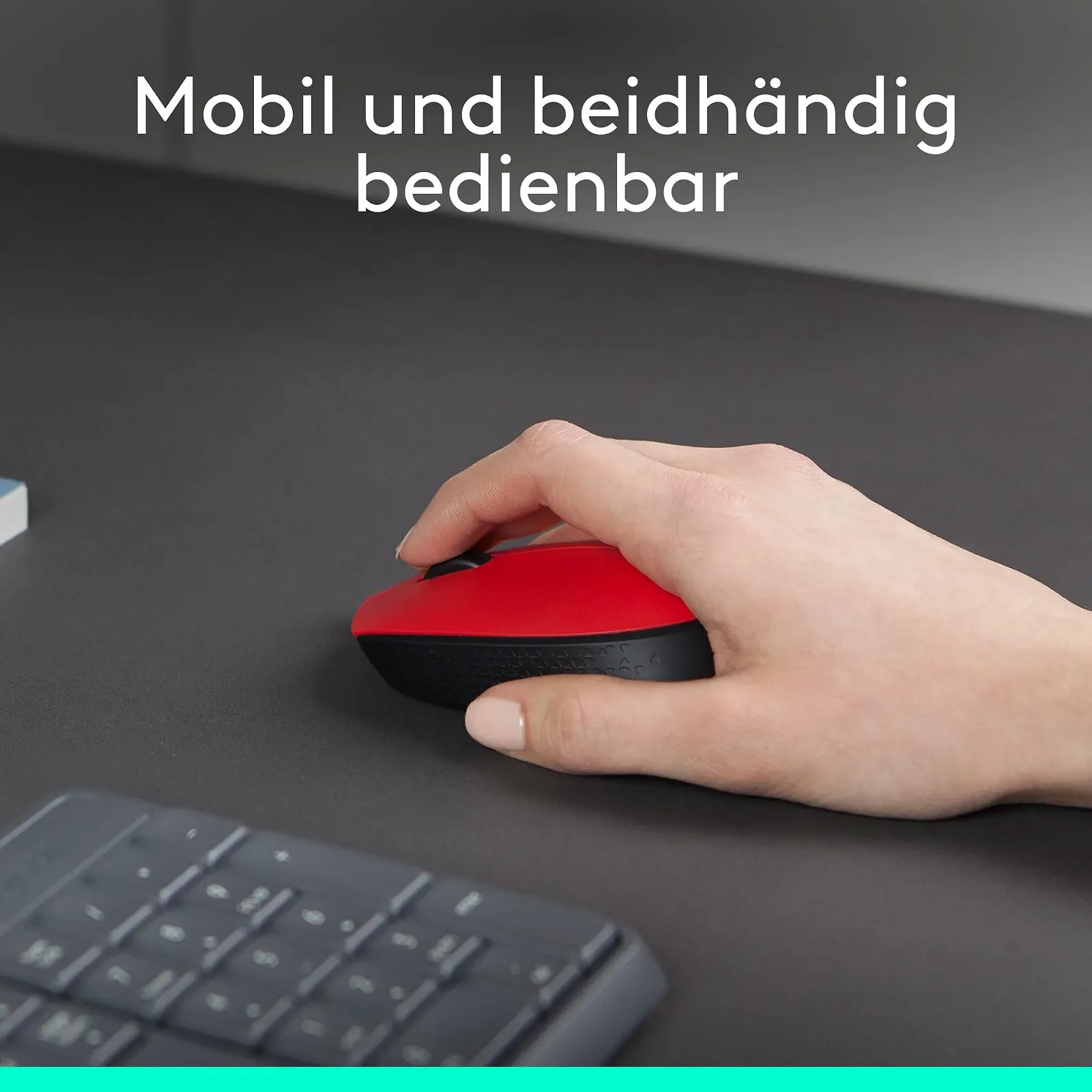 Мышь Беспроводная Logitech M171 Красная, фото №3