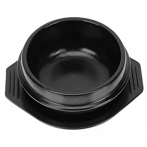 Горщик керамічний для бібімбапу термостійкий з антипригарним покриттям та підносом - Фото 1