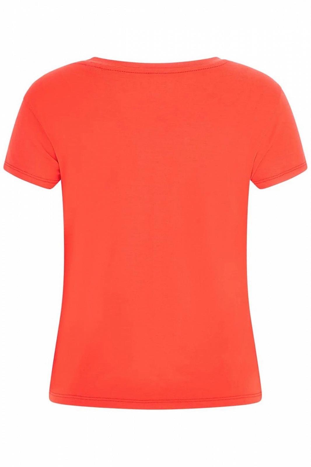 Жіноча футболка Guess Jeans, Червона, S, фото №6