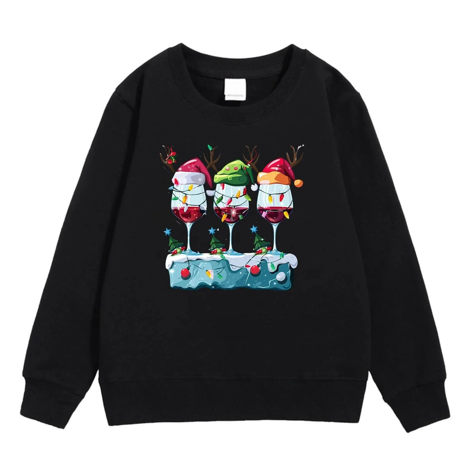 Рождественский свитер для мальчиков 152, детский осенне-зимний рождественский худи с принтом, фото №1