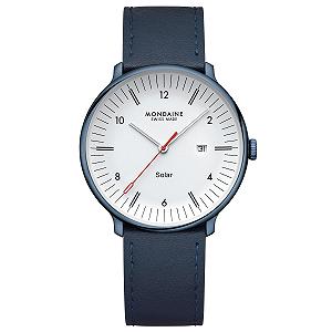 Годинник Mondaine Doppio MLE.41910.LQV Унісекс Сонячний Синій 41 мм - Фото 1