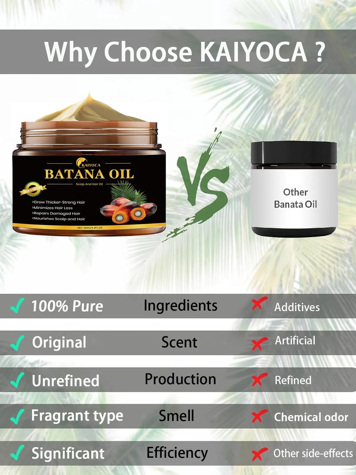 Олія Batana для росту волосся, Нерафінована олія Batana з тропічних лісів Гондурасу 4.2 унції, фото №4