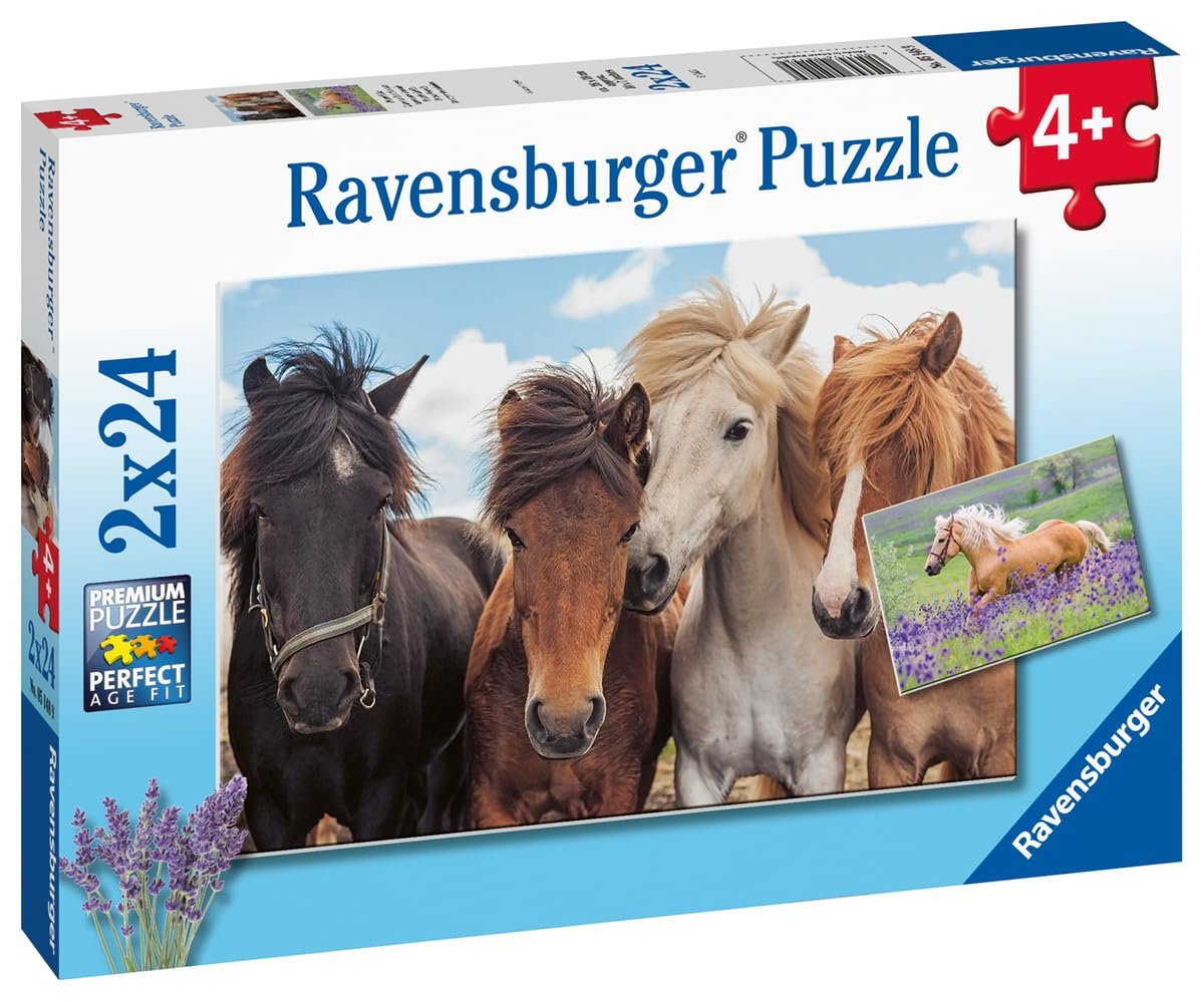 Дитячий пазл Ravensburger Horse Love 05148 2 x 24 елементи, фото №2