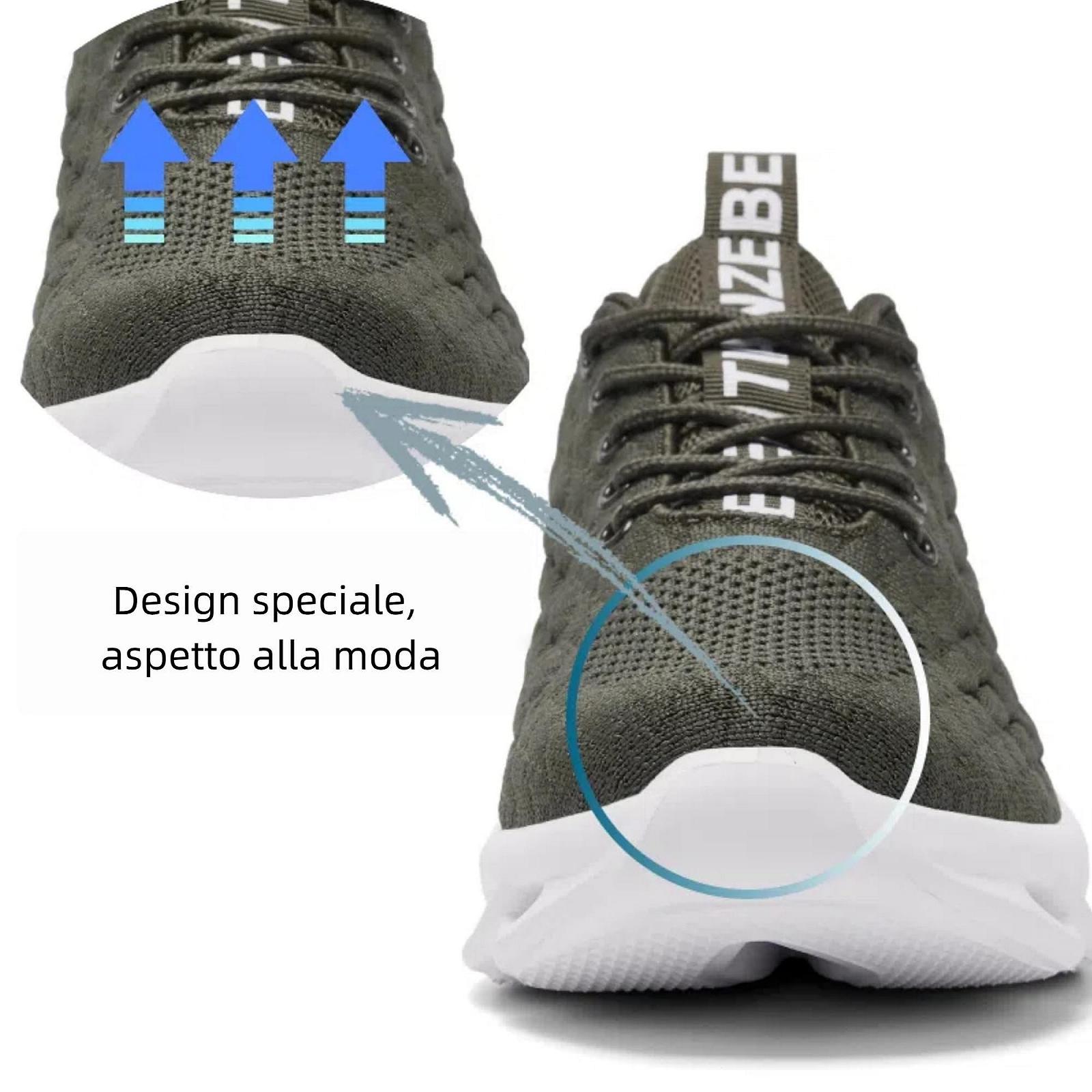 Кросівки TIANZEBEN Спортивні Чоловічі Для Бігу Тенісу Ходьби Легкі Дихаючі, фото №3