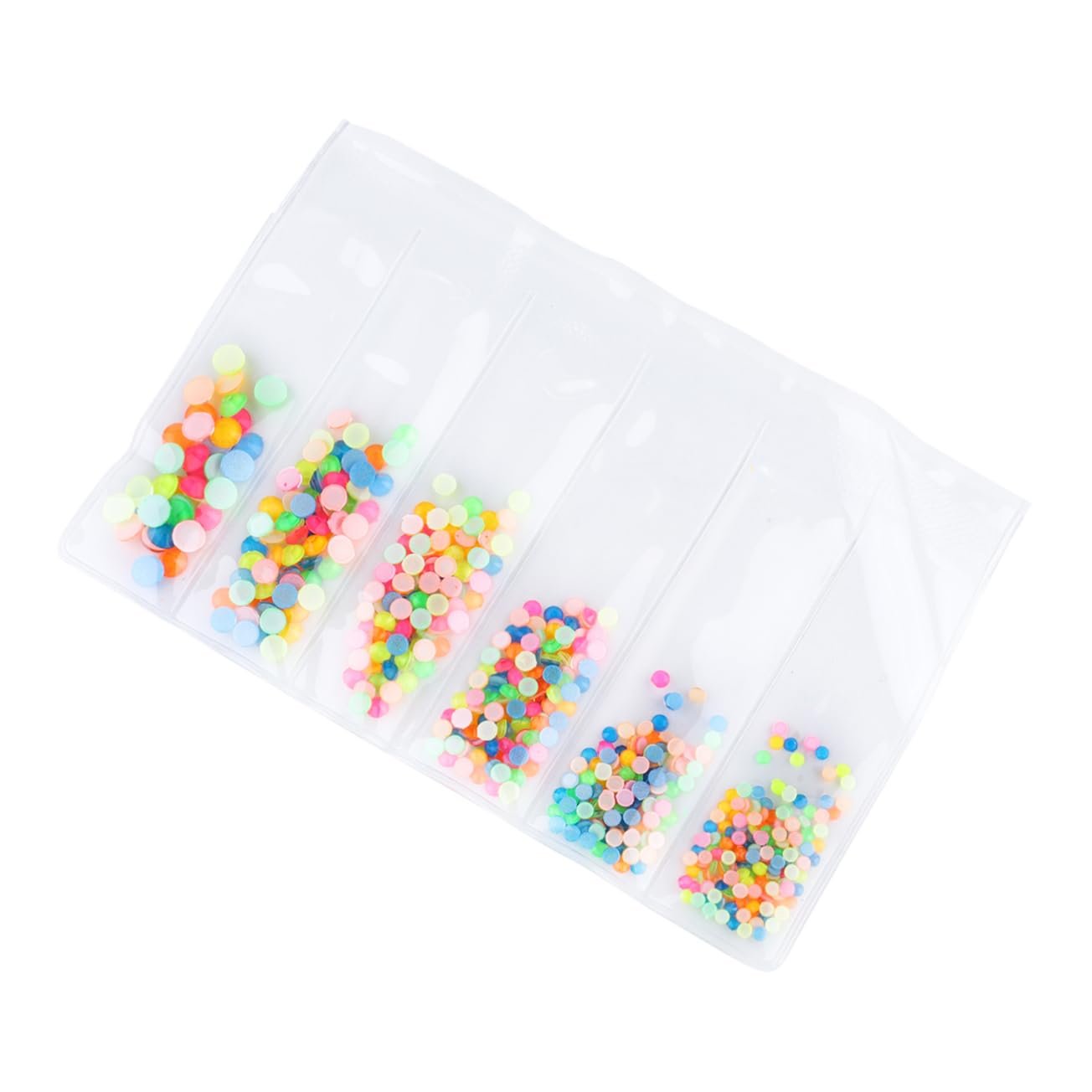 Стразы Акриловые FRCOLOR, 3 коробки, наклейки для ногтей, флуоресцентные, плоские, кристаллы 3D, фото №7