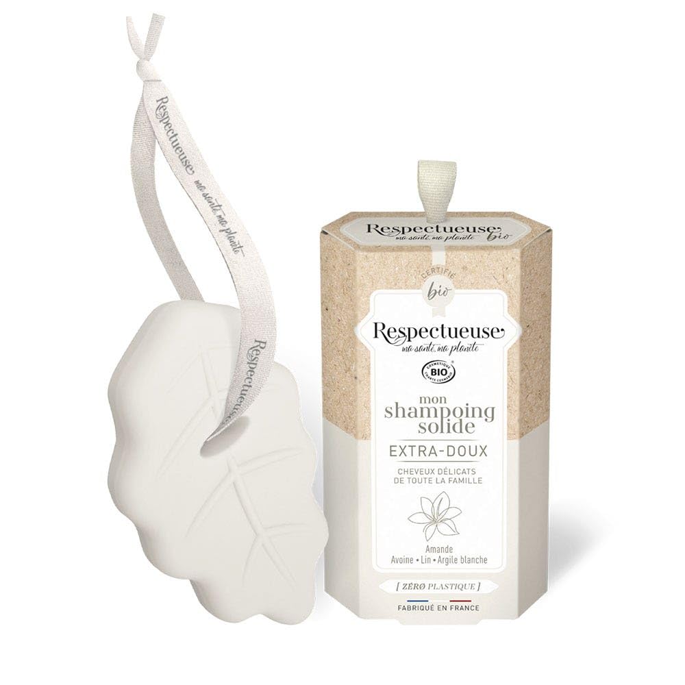 Твёрдый шампунь Respectueuse Mon Extra Soft Organic 75 г, фото №1