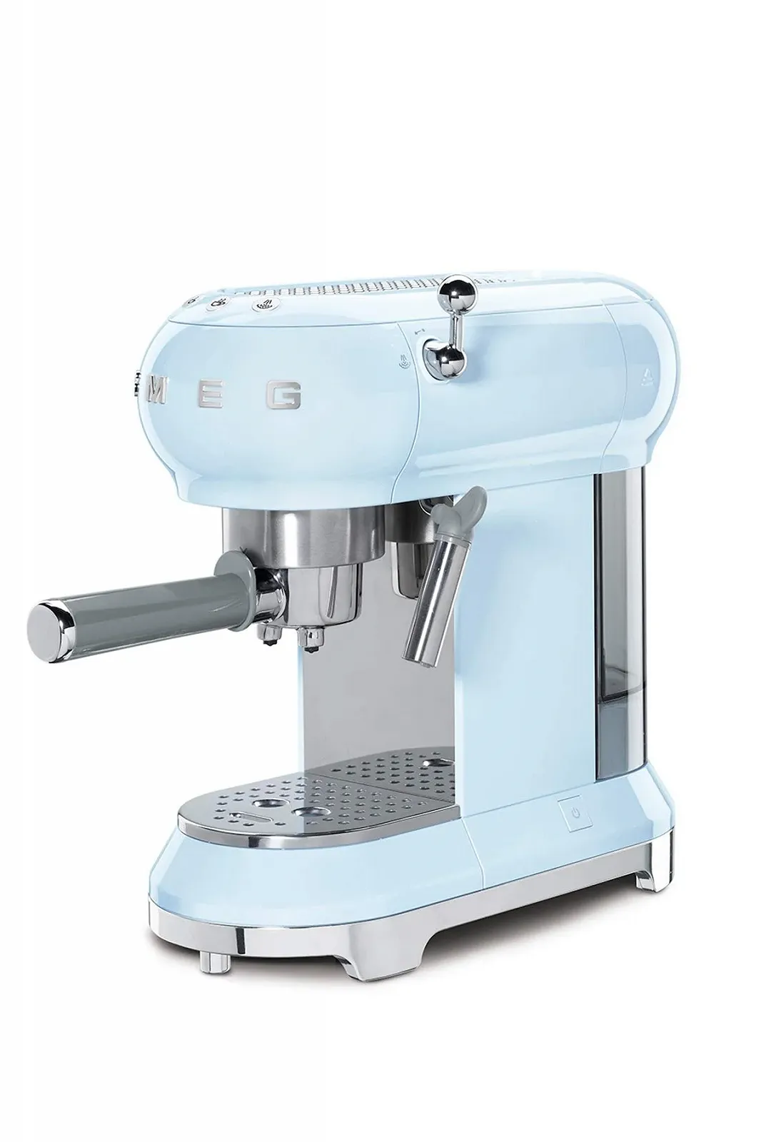 Ручная эспрессо-кофеварка Smeg ECF01PBEU Система Капучино Thermoblock 1 л 1350 Вт Пастельный голубой, фото №2