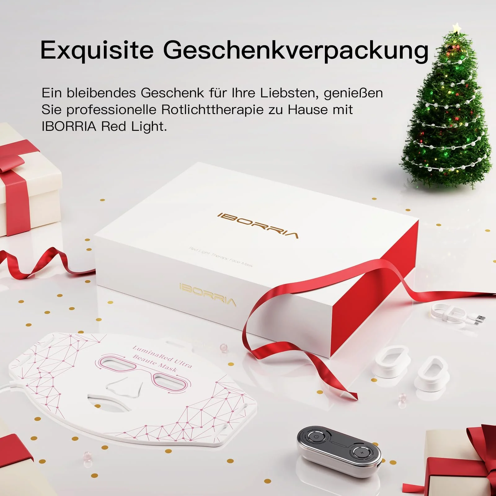 LED Маска для обличчя IBORRIA LuminaRed Ultra LED Red Light Therapy з ближнім інфрачервоним світлом, маска для світлотерапії, фото №5 LED Маска для обличчя IBORRIA LuminaRed Ultra LED Red Light Therapy з ближнім інфрачервоним світлом, маска для світлотерапії, фото №5