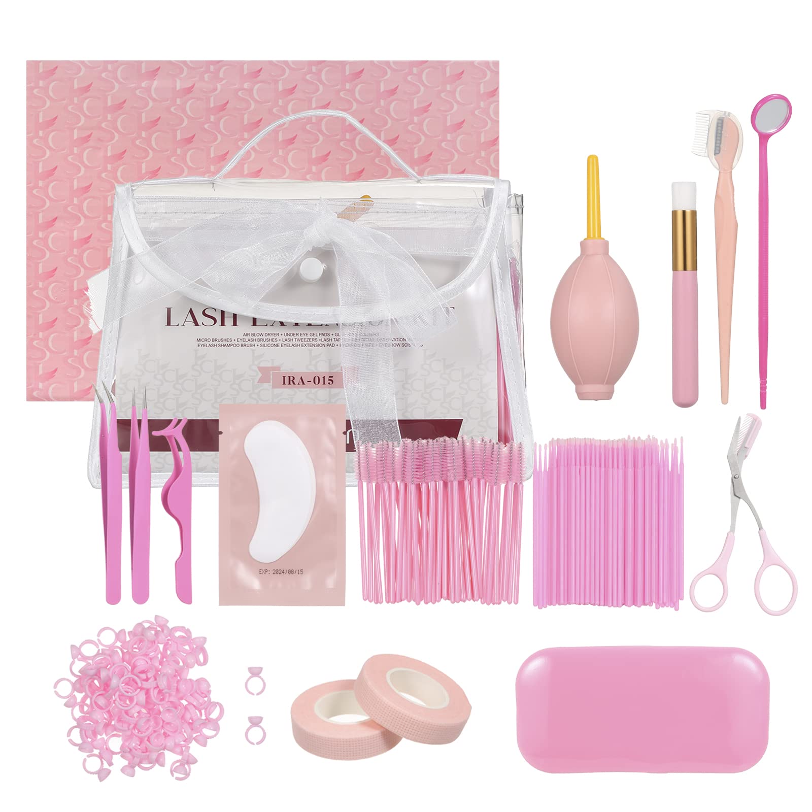 Набір Bestauty Eyelash Extension Accessories 272 шт. з аксесуарами для нарощування вій чорно-білого кольору, фото №1