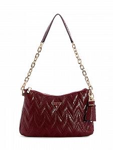 Купити Сумка на плече GUESS Adelard Top Zip, бордовий, One Size - Фото 1 Сумка на плече GUESS Adelard Top Zip, бордовий, One Size - Фото 1