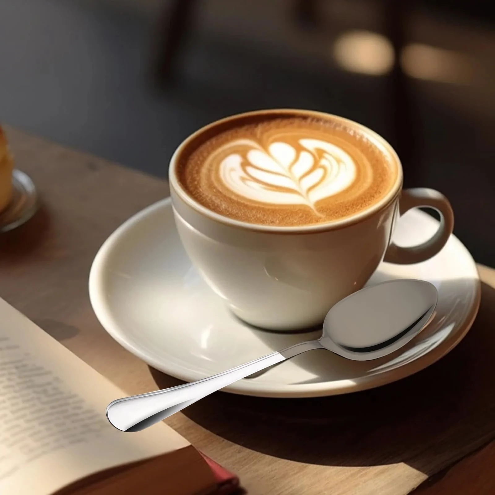 Ложка чайна з нержавіючої сталі набір 12 шт 14 см, фото №5