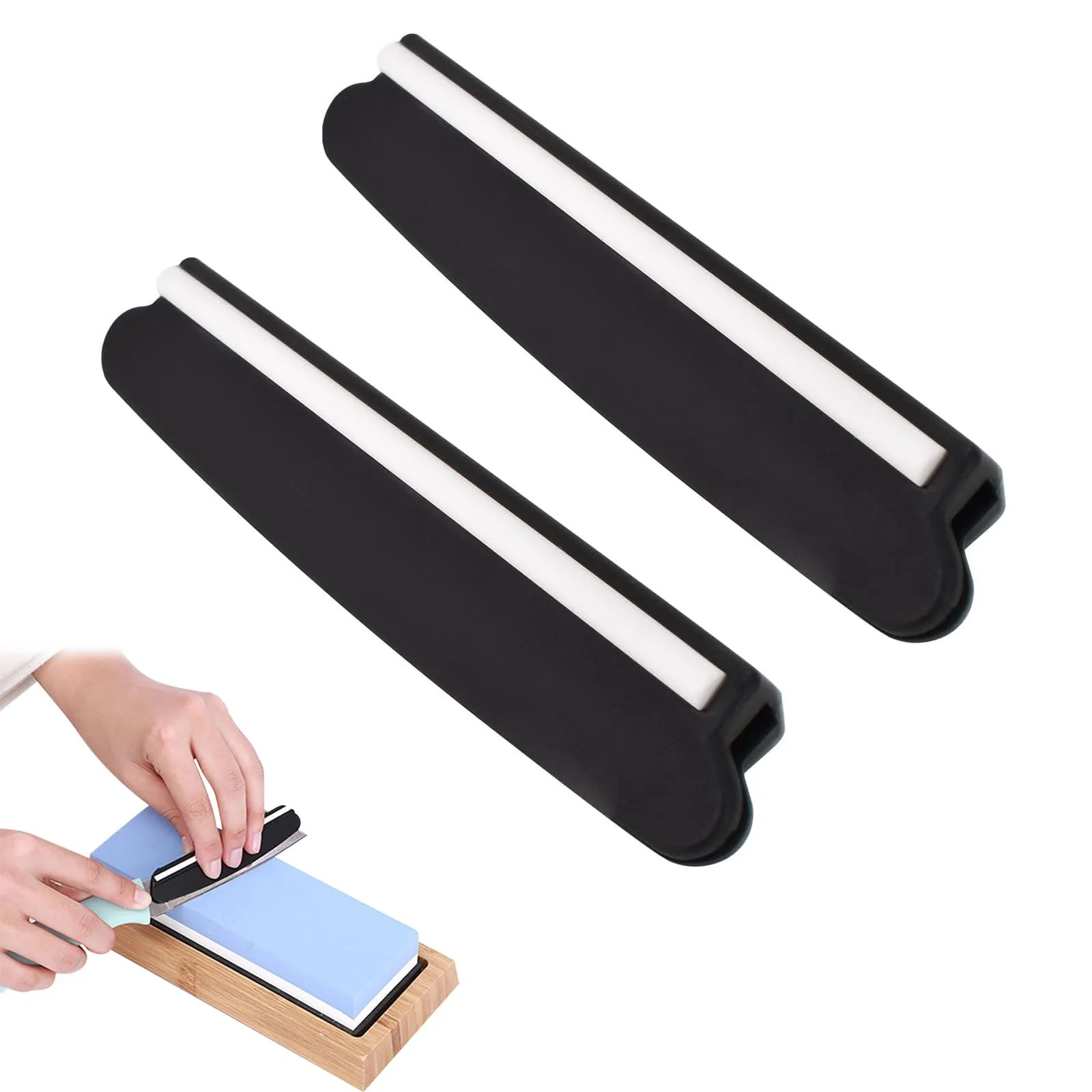 Напрямна для заточування ножів набір 2 шт. чорна, фото №1