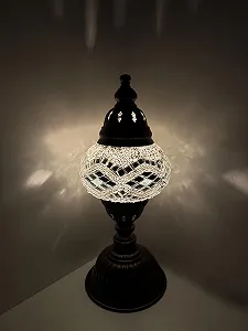 Настільна лампа Samarkand Lights Mosaic M Oriental Moroccan Turkish Срібляста - Фото 1