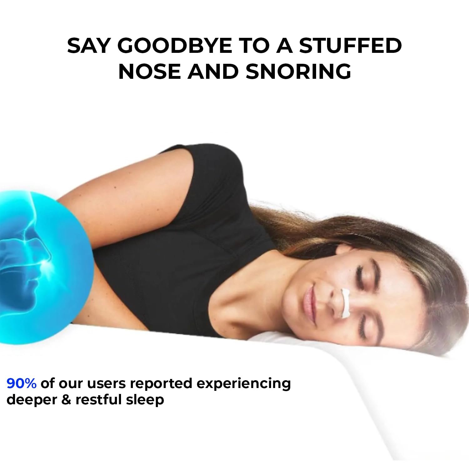 Магнітні смужки для носа Покращений магнітний роздільник для носа Проти хропіння, фото №4