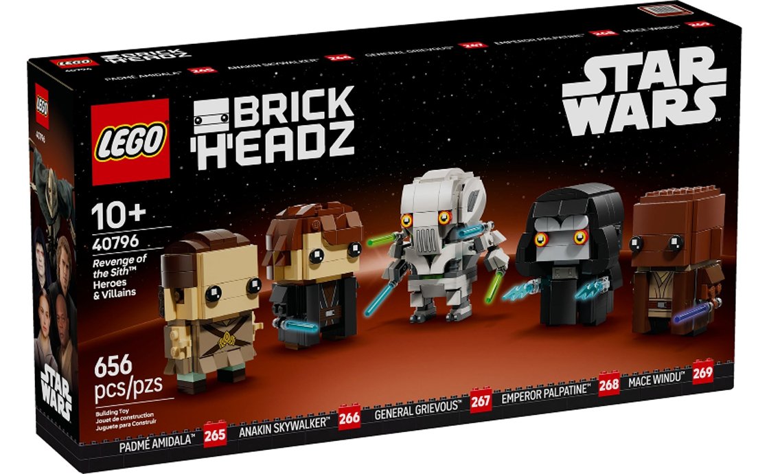 Конструктор Лего LEGO Brick Headz Звездные войны: Месть ситхов (40796), фото №1 Конструктор Лего LEGO Brick Headz Звездные войны: Месть ситхов (40796), фото №1