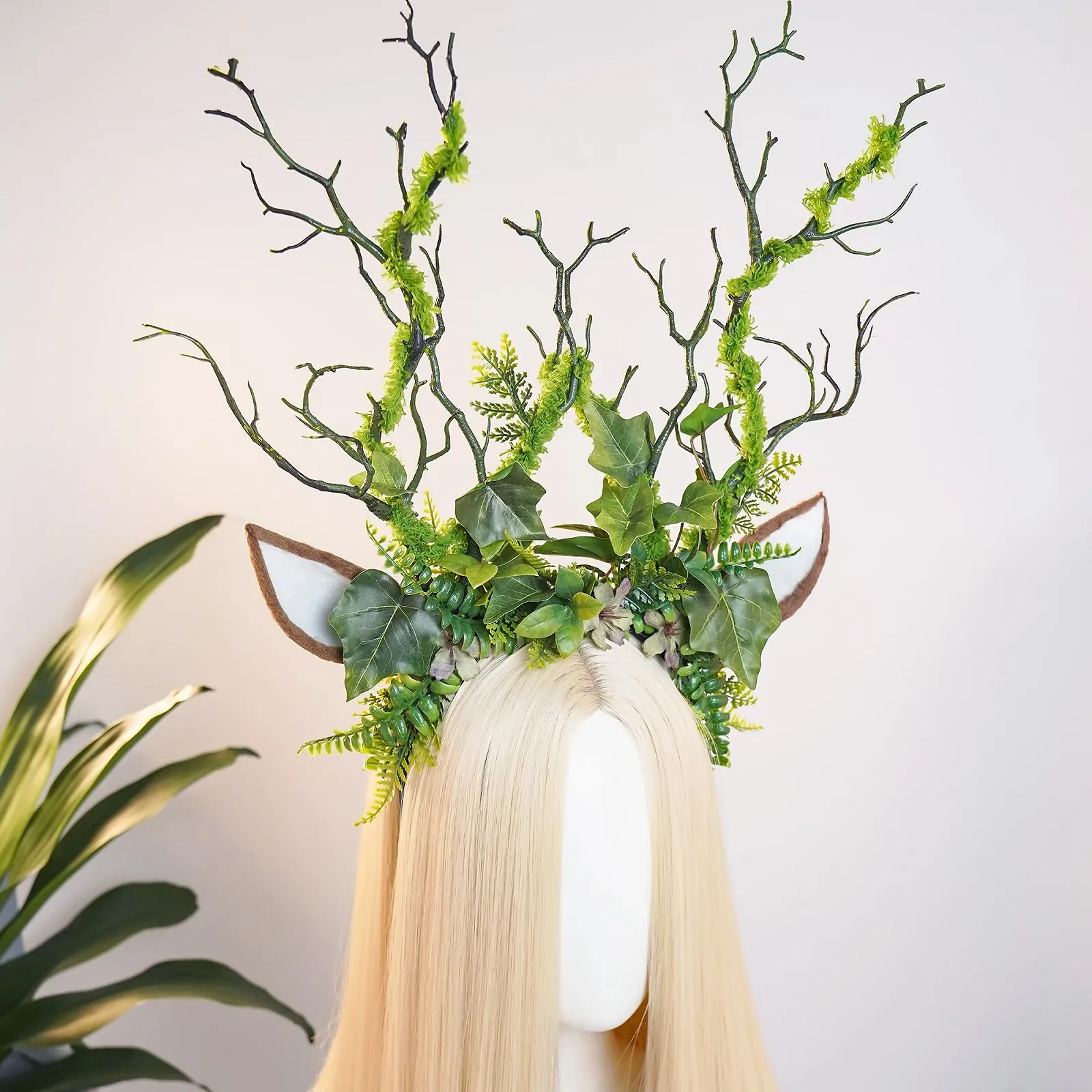 Обруч для волосся Гілка Зелений MOSTORY, фото №7