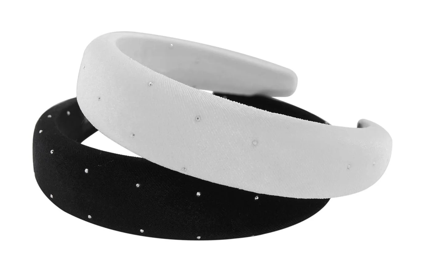 Обруч Оксамитовий з М'якою Підкладкою та Стразами, фото №4