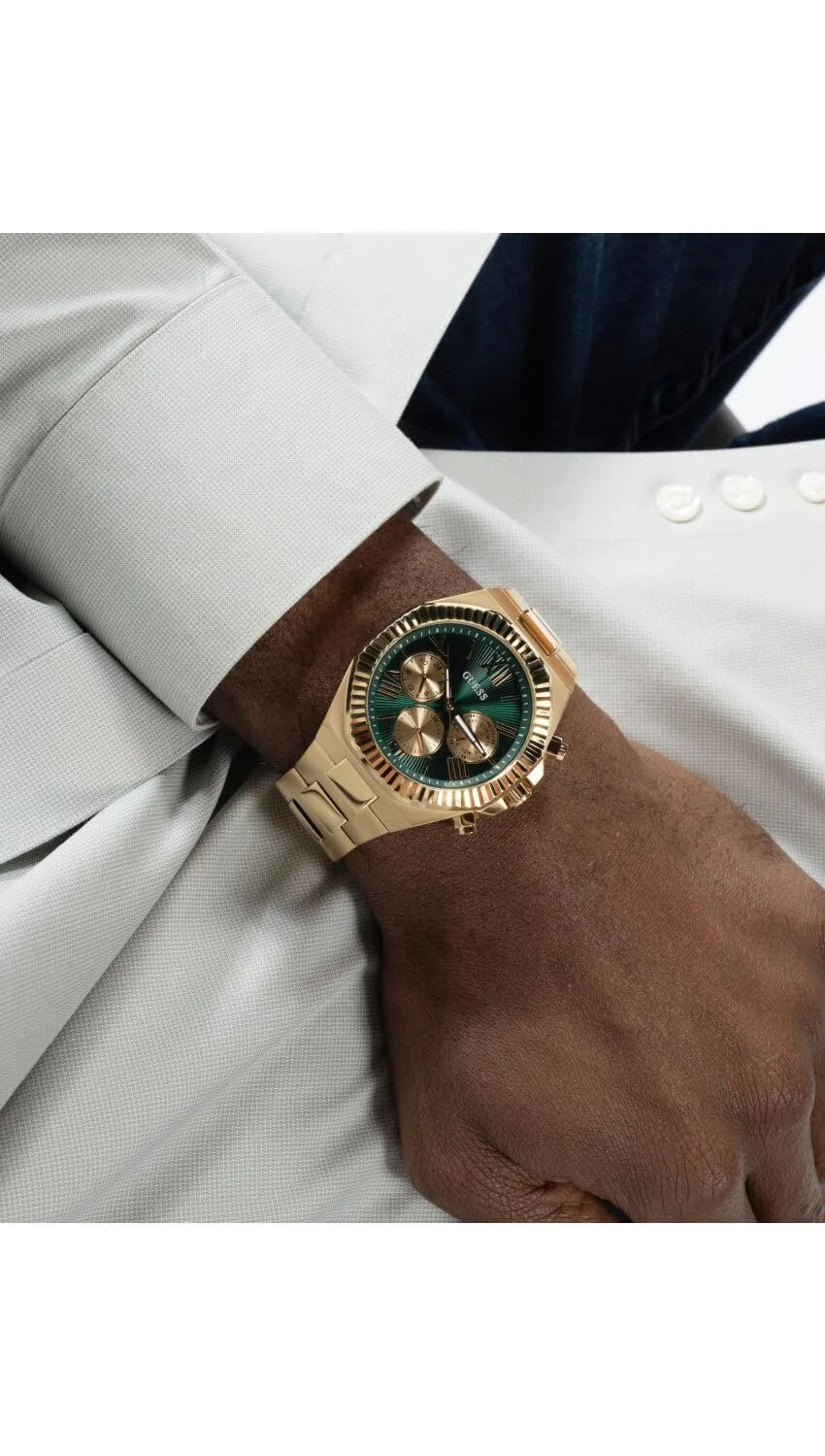 Чоловічий годинник GUESS Equity GW0703G2 Нержавіюча сталь Золотий, фото №5 Чоловічий годинник GUESS Equity GW0703G2 Нержавіюча сталь Золотий, фото №5