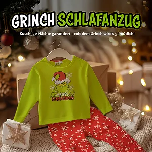 Піжама United Labels Grinch для хлопчиків Зелений Червоний synthetic.ua - Фото 1
