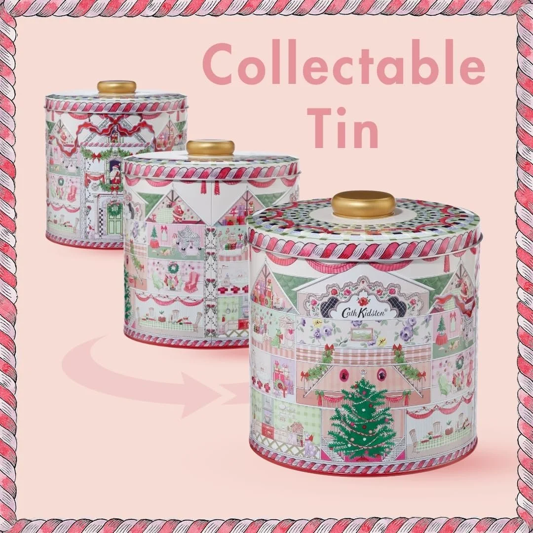 Крем для рук Cath Kidston 100 мл, Лосьон для тела, Скраб для рук, Бальзам для рук 3 x 50 мл и Мешочек с солью для ванн 3 x 20 г, Набор для ухода за телом в жестяной банке, Дорожный размер, Веганский, фото №3