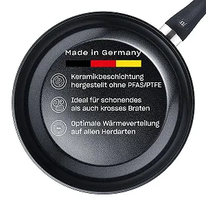 Пательня Fissler Essential Black Алюміній з покриттям (20 см) Керамічне покриття, Індукційна - Фото 1