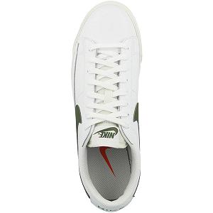 Кроссовки Nike Blazer Low Кожаные Белые/Черные synthetic.ua - Фото 1