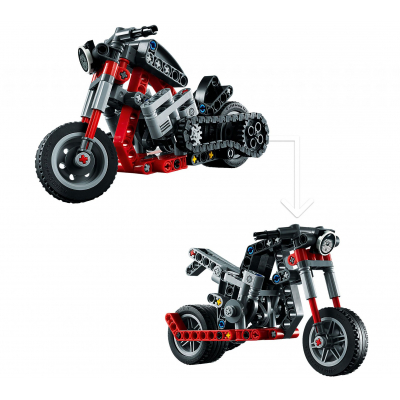 Конструктор LEGO Technic Мотоцикл 163 детали 42132, фото №4