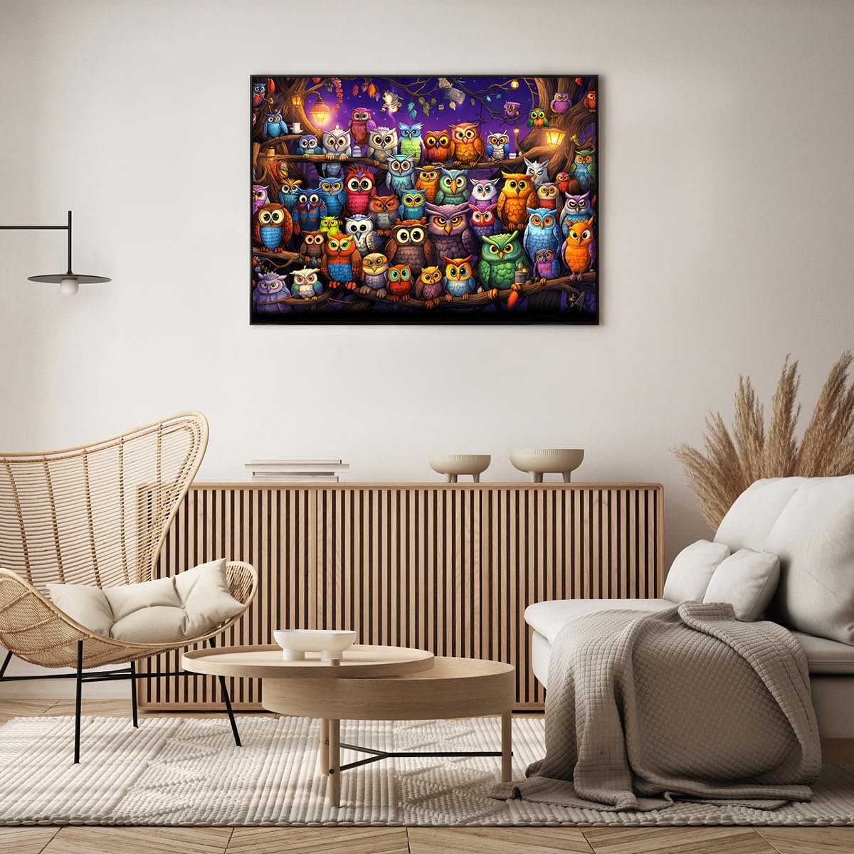 Пазл HUADADA Owl Family 1000 елементів, фото №5 Пазл HUADADA Owl Family 1000 елементів, фото №5